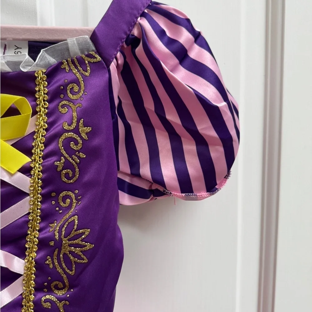 NWOT Disney Rapunzel Inspired Toddler Girls Size 6 Dress Up Play Princess Dress